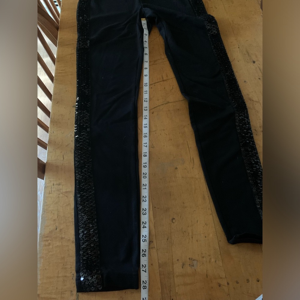 INC tuxedo sequined leggings Black size 2 - Picture 10 of 10